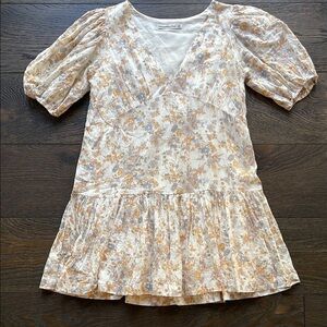 Abercrombie & Fitch Floral Puff Sleeve Dress